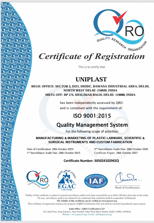 ISO 9001-2015 Certification certificate preview