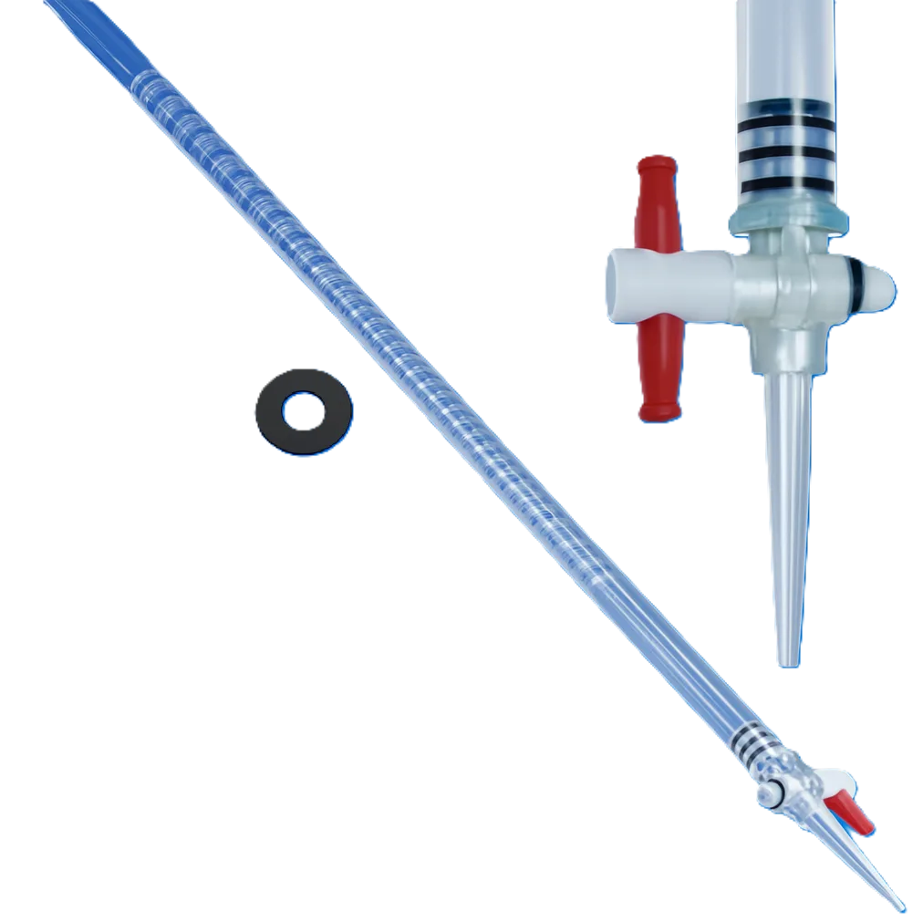 Burette with ring